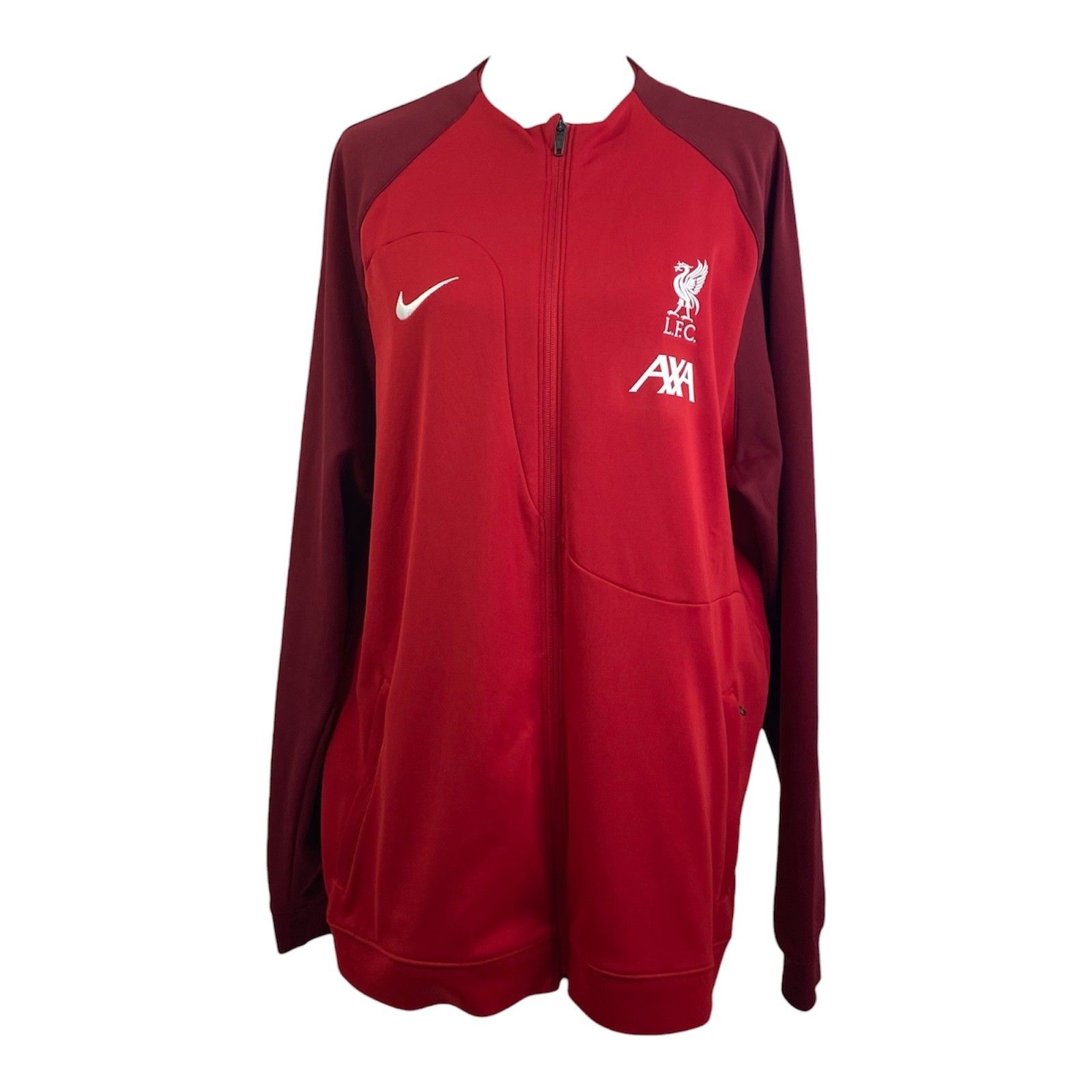 Nike Liverpool Fc Academy Pro Track Jacket Mens Xl Red Full Zip Long Sleeve